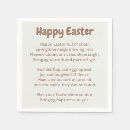 Eenvoudige tekstschets servet