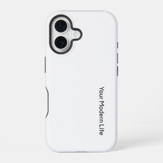 Eenvoudige telefoonhoes - uw moderne leven iPhone 16 hoesje