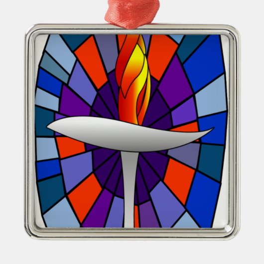 Eenvoudige temperatuurproducten metalen ornament (Voorkant)