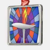 Eenvoudige temperatuurproducten metalen ornament (Links)