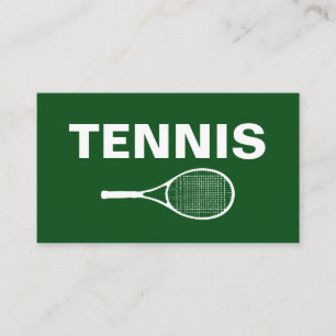 Eenvoudige Tennis Visitekaartjes