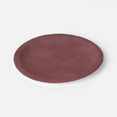 Eenvoudige Terra Rosa Roze Kleur Bewerkbare Waterv Papieren Bordje (Gekanteld)