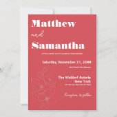 Eenvoudige terracota-kalligrafie kaart (Voorkant)