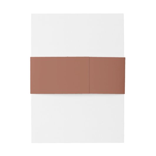 Eenvoudige terracotta bruiloft uitnodiging worden uitnodigingen wikkel (Achterkant Voorbeeld)