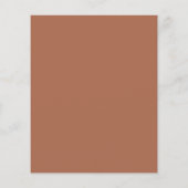 Eenvoudige Terracotta Budget Huwelijk Opslaan de D (Achterkant)