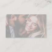 Eenvoudige terracotta Calligraphy Reply QR Code Fo Informatiekaartje (Achterkant)