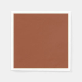 Eenvoudige terracotta cocktailservetten servet