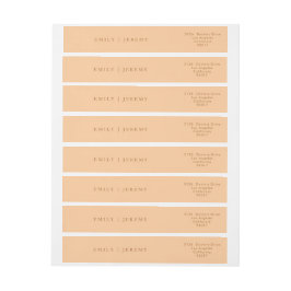 Eenvoudige terracotta Modern Calligraphy Wedding