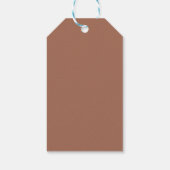 Eenvoudige Terracotta Rust zal je mijn Bridesmaid Cadeaulabel (Achterkant)