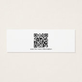 Eenvoudige Terrazzo QR Code Oorbel Mini Display Ka Mini Visitekaartjes (Achterkant)