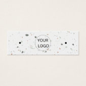 Eenvoudige Terrazzo QR Code Oorbel Mini Display Ka Visitekaartjes (Voorkant)