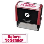 Eenvoudige "Terug naar afzender" rubberen stempel (In situ)