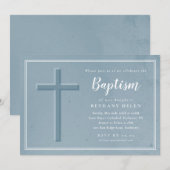 Eenvoudige texturele dwarsbaptisme kaart (Voorkant / Achterkant)