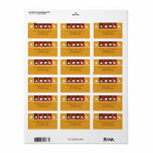 Eenvoudige Thanksgiving pictogrammen adreslabel Etiket (Full Sheet)