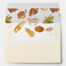 Eenvoudige Thanksgiving Turkije Dinner Invitation