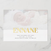 Eenvoudige Thanku Folie uitnodiging (Voorkant)