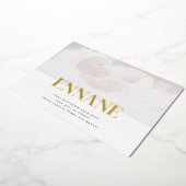 Eenvoudige Thanku Folie uitnodiging (Gedraaid)