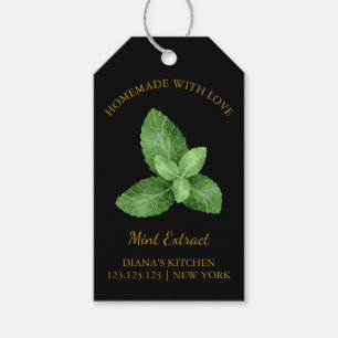 Eenvoudige Thuisgemaakte Munt Extract Hang Tag zwa Cadeaulabel