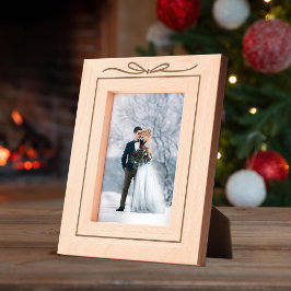 Eenvoudige Tied Ribbon Holiday Gegraveerde Lijstjes