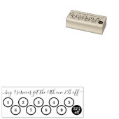 Eenvoudige tien cirkel pons zakelijke loyaliteit rubberstempel (Gestempeld)