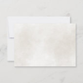 Eenvoudige Tijdloze Elegantie Waterverf Roos Bruil RSVP Kaartje (Achterkant)