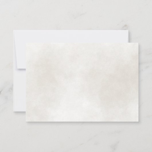 Eenvoudige Tijdloze Elegantie Waterverf Roos Bruil RSVP Kaartje (Achterkant)