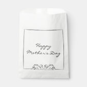 Eenvoudige tijdloze handgeschreven Swan Moederdag Bedankzakje (Voorkant)