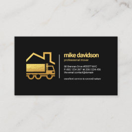 Eenvoudige Timeless Retro Gold Truck Home Movement Visitekaartje