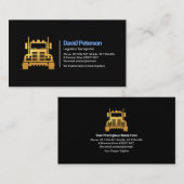 Eenvoudige Timeless Retro Gold Truck  Visitekaartje (Voorkant / Achterkant)