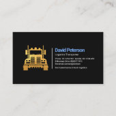 Eenvoudige Timeless Retro Gold Truck  Visitekaartje (Voorkant)