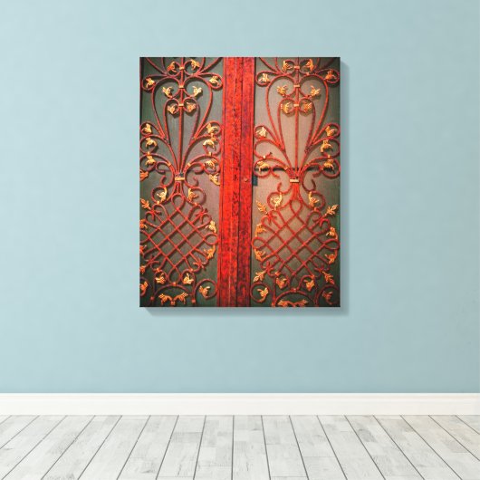 Eenvoudige toegang canvas afdruk (Insitu (Houten vloer))