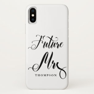 Eenvoudige toekomst Mrs. Script Calligraphy Bruid  Case-Mate iPhone Case