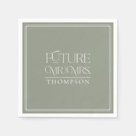 Eenvoudige toekomst van het showpaper van mevrouw  servet