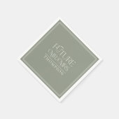 Eenvoudige toekomst van het showpaper van mevrouw  servet (Hoek)