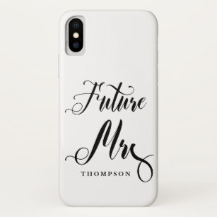 Eenvoudige toekomstige Mrs Script Calligraphy Brid Case-Mate iPhone Case