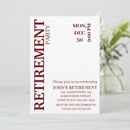 Eenvoudige toevoeging — Details aangepaste aftredi Kaart (Staand voorkant)