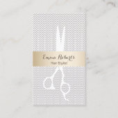 Eenvoudige toewijzing van hare Stylist Simple Lace Afsprakenkaartje (Voorkant)