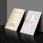 Eenvoudige toewijzing van hare Stylist Simple Lace Afsprakenkaartje