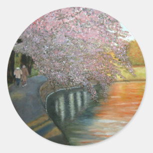 Eenvoudige toezeggingen ronde sticker