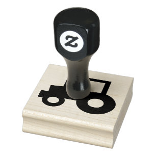 Eenvoudige tractor rubberstempel