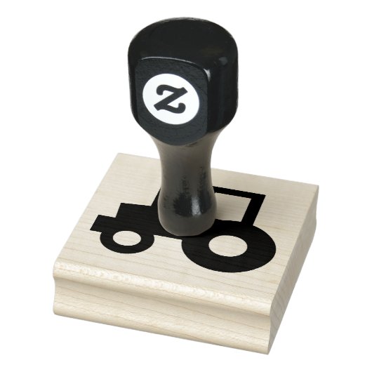Eenvoudige tractor rubberstempel (Stempel)