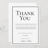 Eenvoudige traditionele digitale bedankkaart kaart (Voorkant / Achterkant)