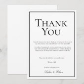 Eenvoudige traditionele digitale dankkaart kaart (Voorkant / Achterkant)