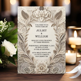 Eenvoudige traditionele huwelijk gelofte vernieuwi kaart