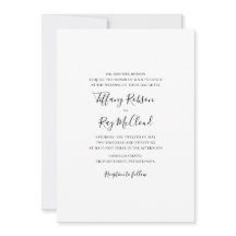 Eenvoudige traditionele uitnodiging tot weddenscha