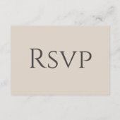 Eenvoudige traditionele Wildflower RSVP Informatiekaartje (Achterkant)