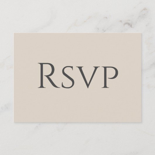 Eenvoudige traditionele Wildflower RSVP Informatiekaartje (Achterkant)