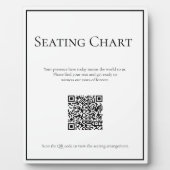 Eenvoudige traditionele zitplaatsen kaart teken fotoplaat (Voorkant)