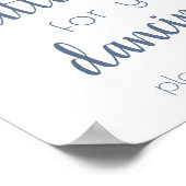 Eenvoudige traktatie voor dansvoeten | Dusty Blue Poster (Hoek)