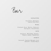 Eenvoudige, transparante minimalistische bruiloft raamsticker (Vel)